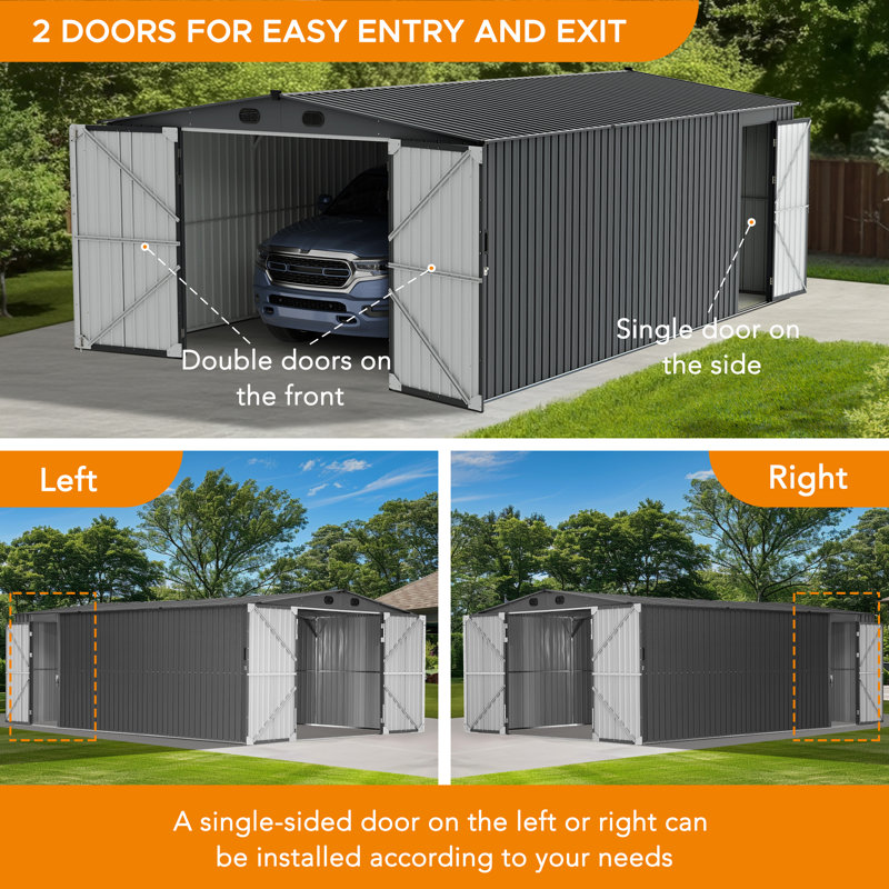 Sunjoy+Outdoor+Storage+Shed+13